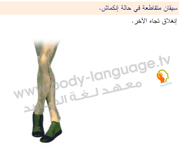 لغة الجسد بالصور - الأرجل - الساقان